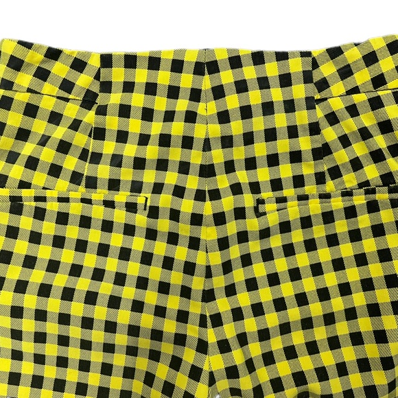 Zara Basic Emo Punk Yellow and Black Checkered Pants Size x-small - Picture 6 of 6